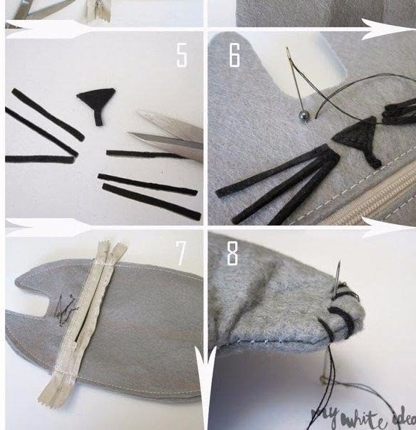 Пенал-кот своими руками