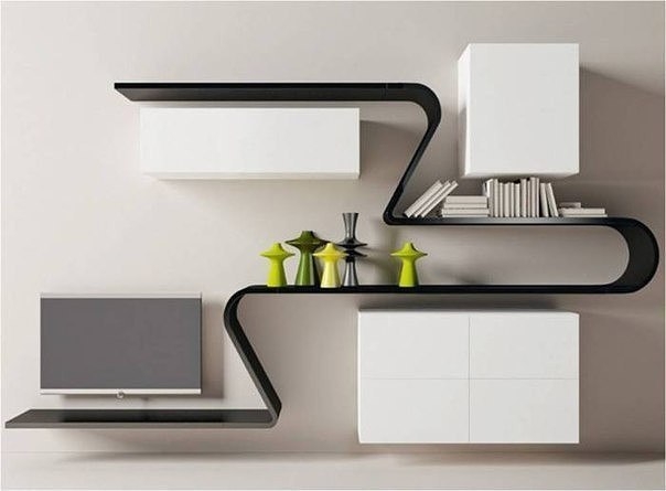 Дизайн современных полок