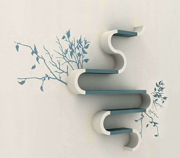 Дизайн современных полок