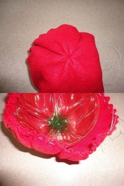 Сапожок Деда Мороза из бутылки