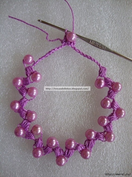 Классные бусы крючком