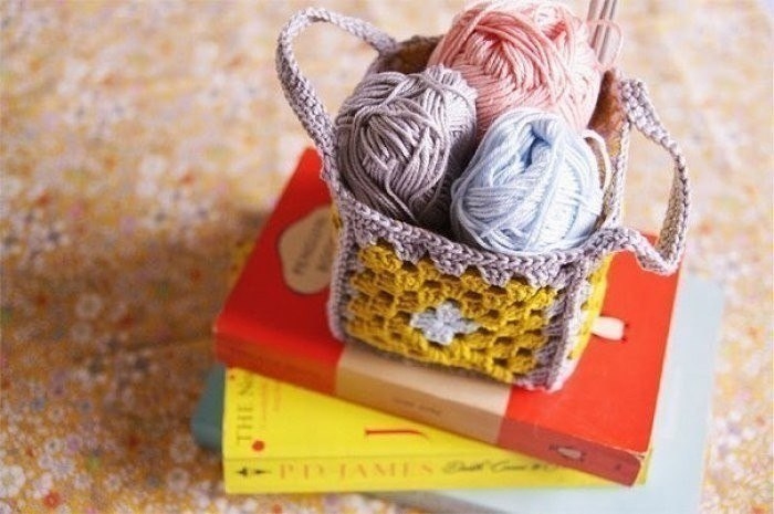 Милая корзиночка. Вяжем крючком