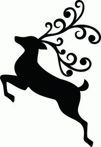 Трафареты с оленями