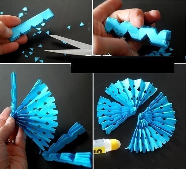 Зимние поделки из бумаги. Творим с детьми.