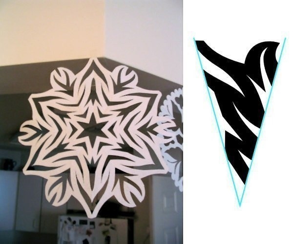 Красивые снежинки из бумаги. В копилку новогодних идей.