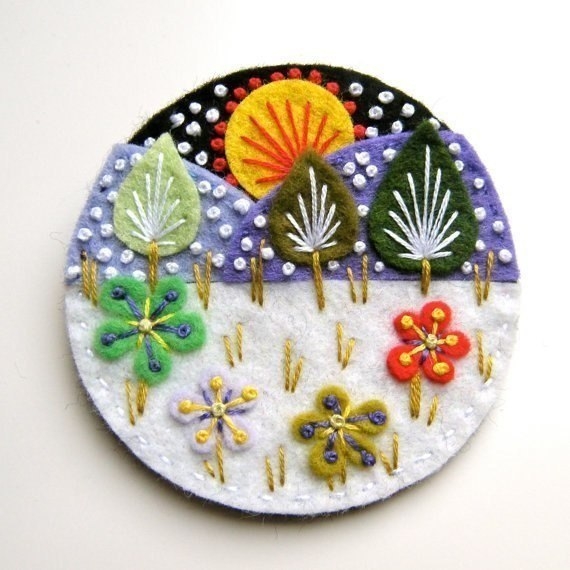 Брошки из фетра