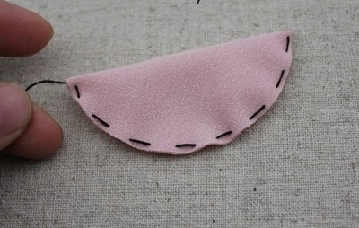 Заколка для волос с цветком из ткани