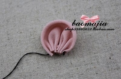 Заколка для волос с цветком из ткани