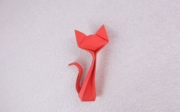 Кошечка оригами