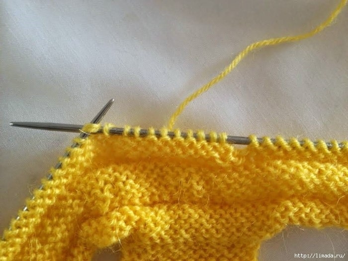 Детские пинетки вяжем спицами, на возраст 3-5 месяцев