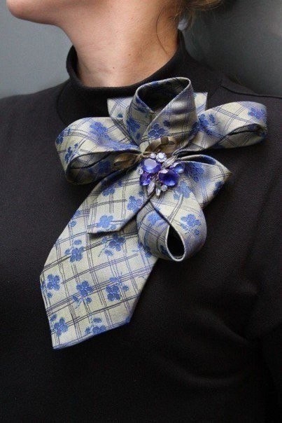 Креативные идеи из мужских галстуков