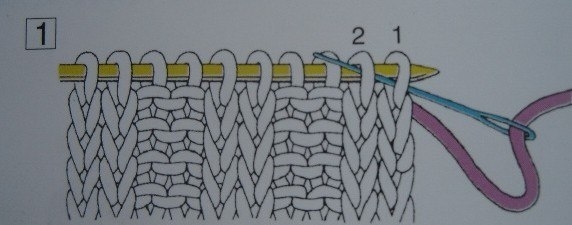 Как красиво закрыть резинку 2Х2