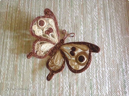 Интерьерная бабочка - шпагатная филигрань