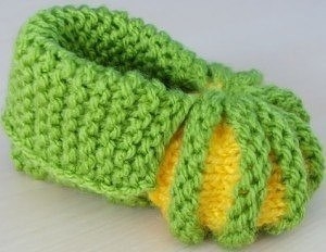 Мастер-класс для начинающих,вязание пинеток от 0 месяцев.