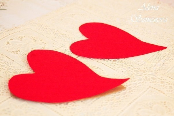 Валентинка-роза. Мастер-класс.