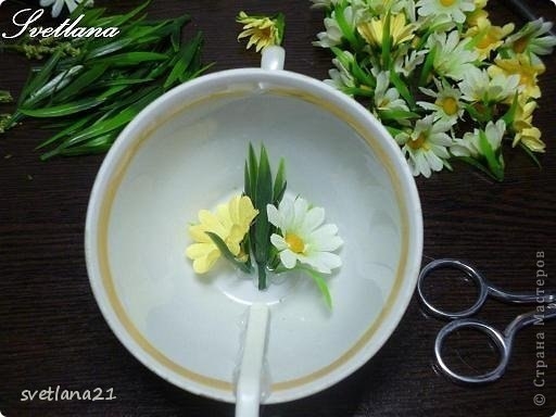 Цветочная чашка - мастер-класс