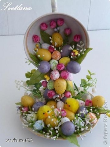 Цветочная чашка - мастер-класс