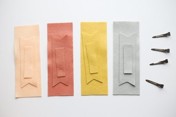 Как сделать красивый бантик из фетра за пять минут