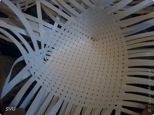 Плетение корзинки из упаковочной (полипропиленовой, стреппинг) ленты