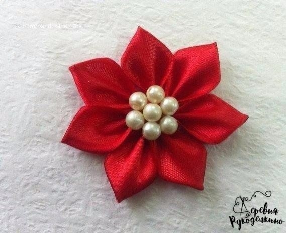 Как сделать цветок из ленты для украшения чего-угодно