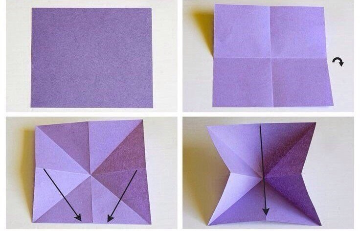 Оригами-бабочка из бумаги