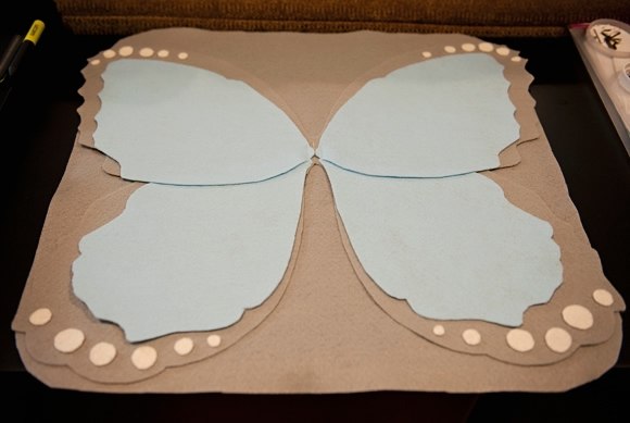 Декоративные подушки "бабочка"