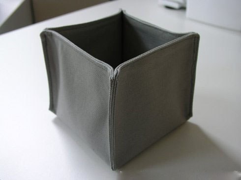 Удобные текстильные коробочки из ткани своими руками. мастер-класс.