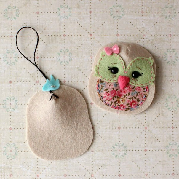 Мастер класс - брелок с лавандой - маленькая сова by gingermelon