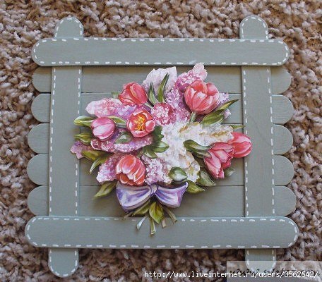 Поделки из палочек от мороженого