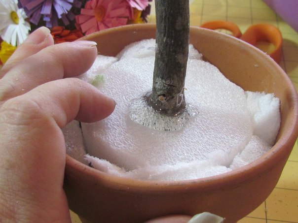 Топиарий из квиллинг-цветов. Топиарий из квиллинг-цветов.