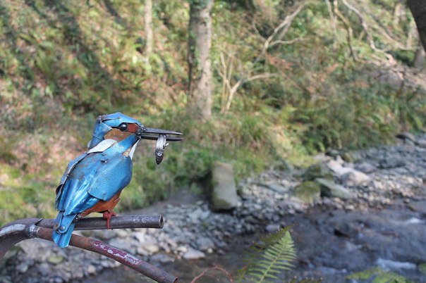 Необычайные создания, выполненные из металлолома