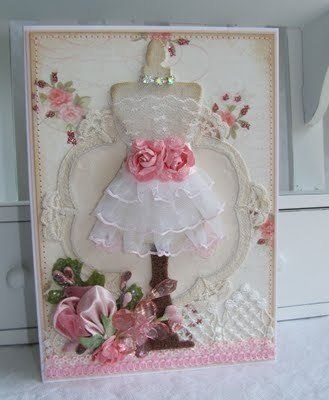 Открытки с платьями. идеи.