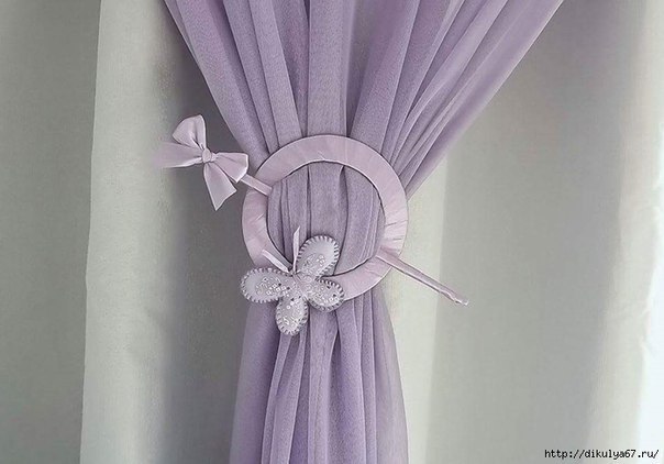 Подхват для штор из cd диска