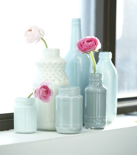 Лёгкий способ декорирования старых бутылок и банок