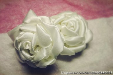 Роза из атласной ленты. мастер-класс.