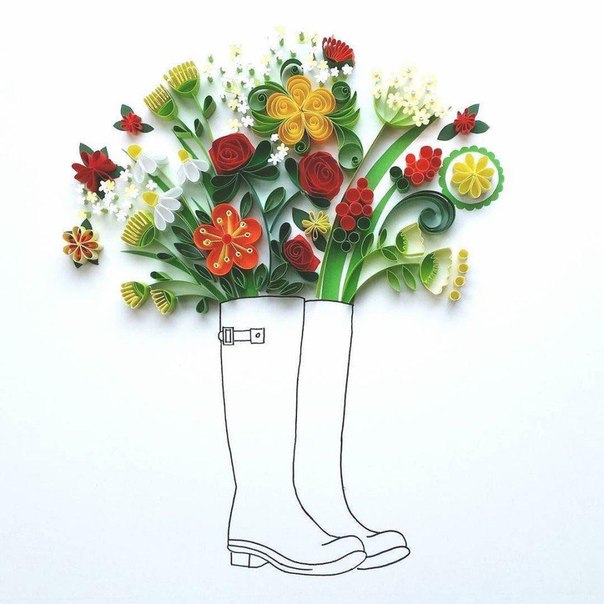 Шикарные картины в технике квиллинг