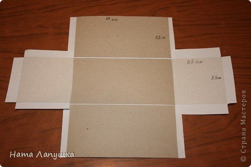 Сундучок из деревянной салфетки