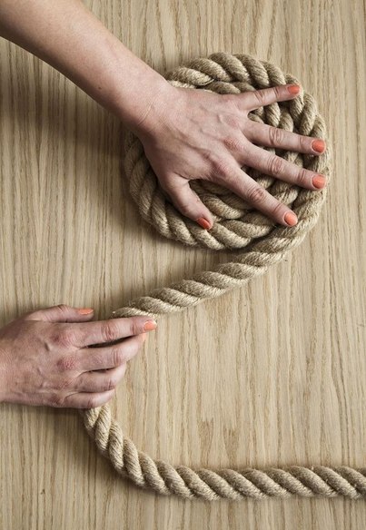 Коврик из каната