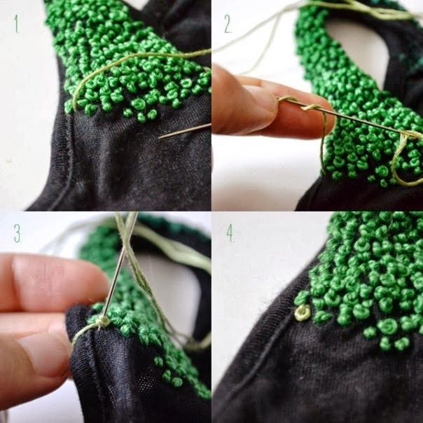 Техника французский узелок