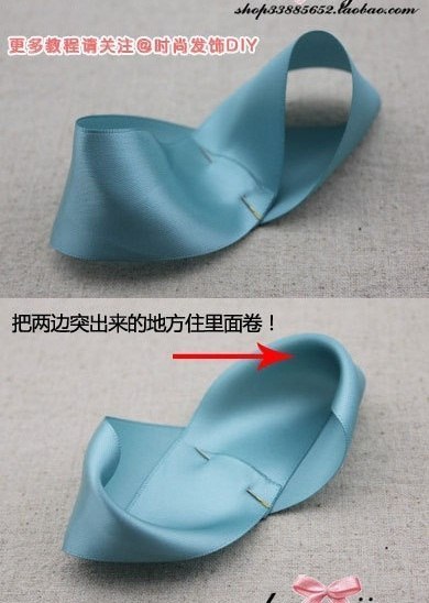 Бант-резинка для волос из атласной ленты