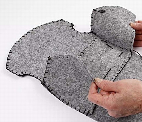 Как сшить модную сумочку из сукна.