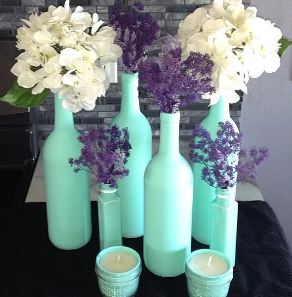Лёгкий способ декорирования старых бутылок и банок