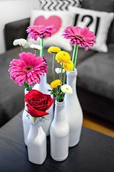 Лёгкий способ декорирования старых бутылок и банок