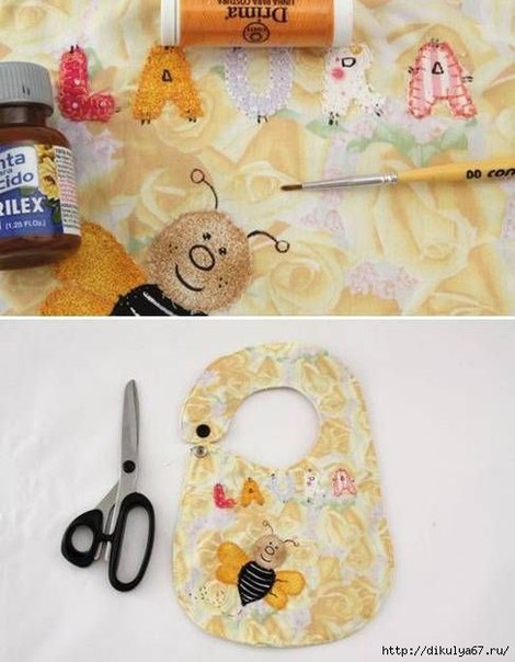 Шьем слюнявчик
