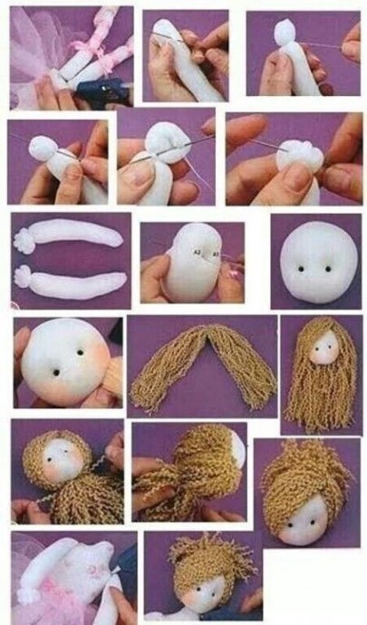 Как создать интерьерных ​текстильных куколок