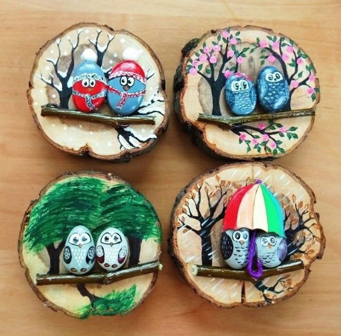 Бесподобные картины на спилах