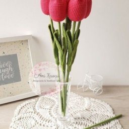 Вязаные тюльпаны