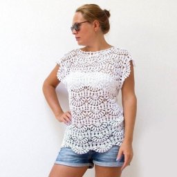 ​Роскошная вязаная блузка