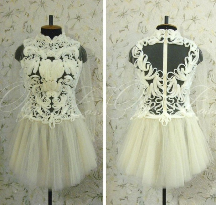 Платье с декором