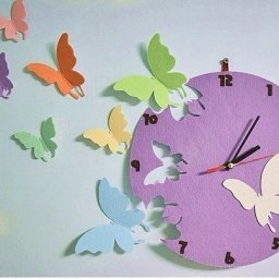 "Живые" часы из фетра